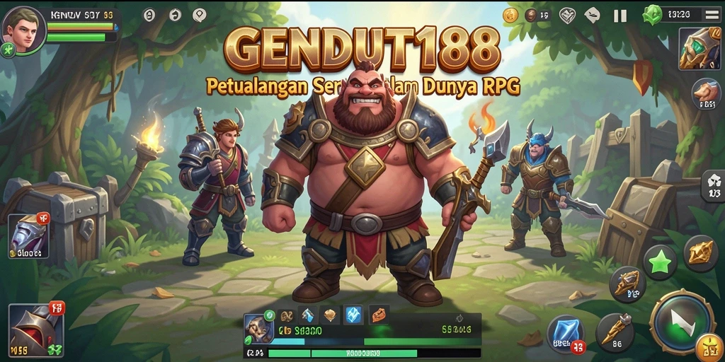 Tangkapan layar dari gameplay GENDUT188 yang menampilkan karakter dalam aksi RPG.