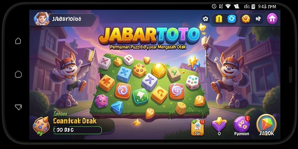 Tampilan gameplay puzzle JABARTOTO yang menarik dan menantang.