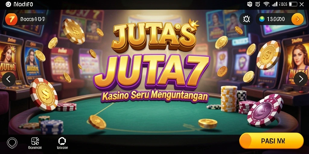 Screenshot permainan Kasino JUTA7 dengan tampilan menarik.