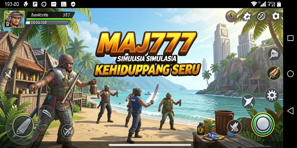 Tangkapan layar utama permainan MAJ777 menampilkan momen seru dari gameplay Simulation.