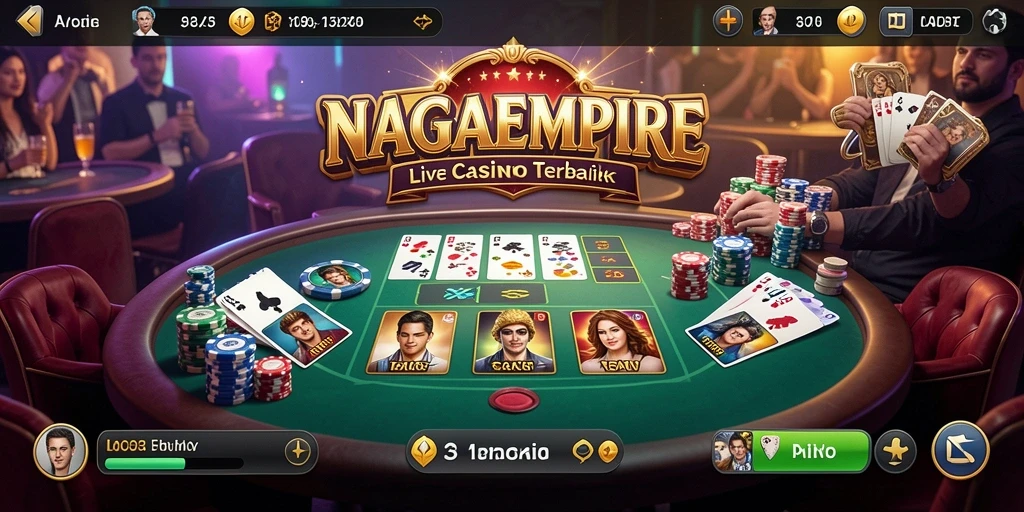 Tampilan gameplay Live Casino yang mengasyikkan di NAGAEMPIRE.