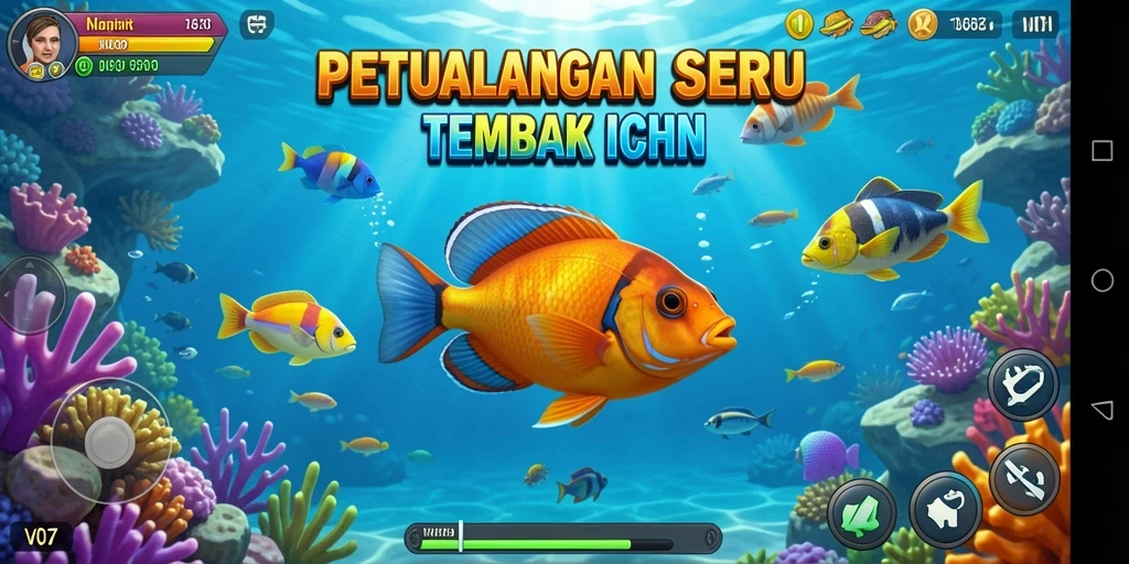 Screenshot gameplay Tembak Ikan yang mendebarkan di V07.